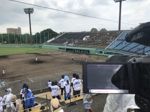 高校野球のビデオ撮影